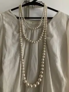 fs6 エフズセイ 三連 パール ネックレス