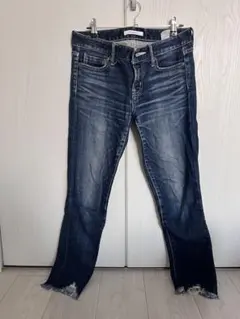 MOUSSY ダメージスキニージーンズ ダークブルー