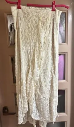花柄レース ロングスカートのサムネイル