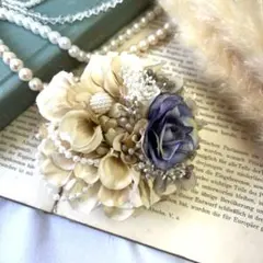 割引中！ダリアコサージュ♪016高級造花ダリア　入園式入学式卒園式卒業式に