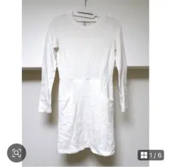 匿名配送 EGOIST エゴイスト ニットワンピース ポケット付き 白 ホワイト