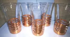 銅の相場が値上げ、純銅飾りコップ受け付き１口ビールグラ ス