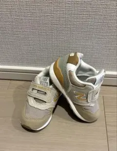 ニューバランス 996 スニーカー 12cm ベージュ/イエロー