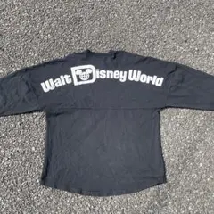 Disney ディズニー スピリットジャージー パフプリント ロンT M-L 黒