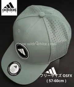 新品 アディダス GOLF 撥水 パンチングキャップ 57-60cm