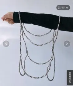 【AS KNOW AS plus】ビーズハーネス　ビスチェ