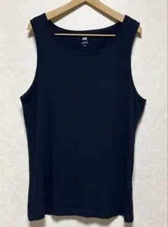 【H&M】タンクトップ／ネイビー／L／✨未着用品✨のサムネイル