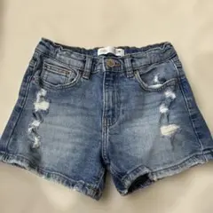 値下げ　ZARA デニムショートパンツ 128