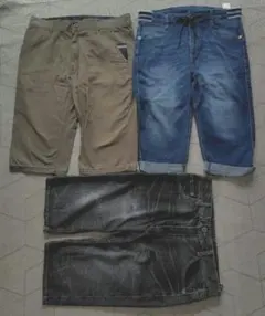 ハーフパンツ3点セット　L　男性　メンズ