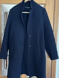 ZARAロングコート ネイビー