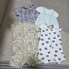 【まとめ売り】ベビー　ロンパース　4点セット