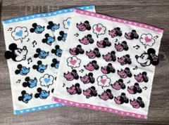 【値下げ¥1180→¥780】ミッキー・ミニー タオルハンカチ 2枚セット