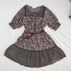 ネオ森ガール 花柄水玉レースチュニックのサムネイル