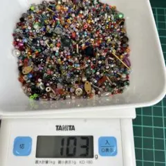 訳ありビーズ　約100g まとめ売り　シードビーズなど① ミックスビーズ