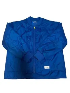 ZARA キッズ130 中綿ジャケット 青 軽量