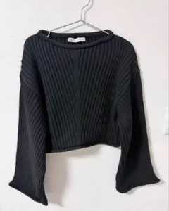 むぅ様専用ZARA ブラック リブ編みニット Sサイズ