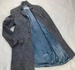 マックスマーラ マレーラ ロングチェスターコート ツイード LANAWOOL