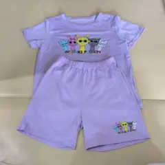 スプランキー　薄紫色 Tシャツとショートパンツセット 140