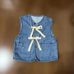 新品SM2♡刺繍デザイン デニムベスト