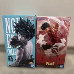 ワンピース ルフィ ヒロアカ 緑谷出久 フィギュア 2種セット