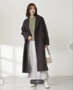 ★最終値下げ★【N.】ビーバーメルトンチェスターコート チャコール