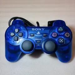 美品 PS2純正コントローラー（DualShock 2）　オーシャンブルー