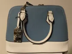 Samantha&chouette ハンドバッグ ホワイト/ブルー