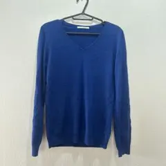 【UNIQLO】ブルーVネックセーター Lサイズ