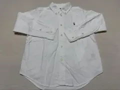 【POLO RALPH LAUREN】ホワイト 長袖シャツ ポニー刺繍