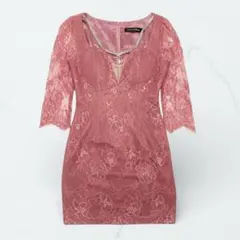 [ローブドフルールグロッシー]GL2826 キャバドレス ムードピンク S