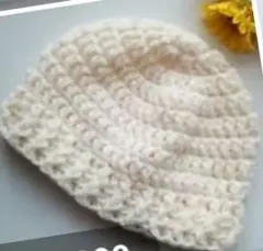 厚手2　ニット帽子　ニット帽　ビーニー　ケア帽子