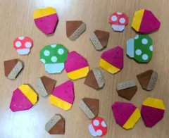 【準備中】折り紙 くり さつまいも 壁面飾り ハンドメイド