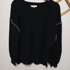 GLOBAL WORK ブラック ニットセーター M