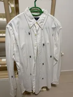 Ralph Lauren ポロラルフローレン　ボタンダウン　ホワイトシャツ M