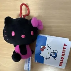 HELLO KITTY ぬいぐるみ マスコット ブラック ピンク