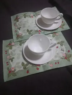 未使用 ウェッジウッド solar カップ&ソーサー & ティーマット