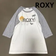 ROXY ロキシー ラグラン 七分袖カットソー Tシャツ プリント Mサイズ