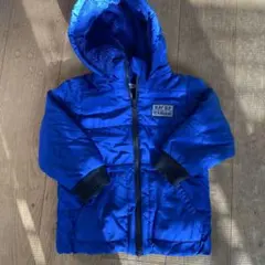 SLAP SLAP フード付き中綿コート 青