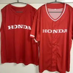 HONDA メッシュ タンクトップ ユニフォーム 応援グッズ ベースボールシャツ
