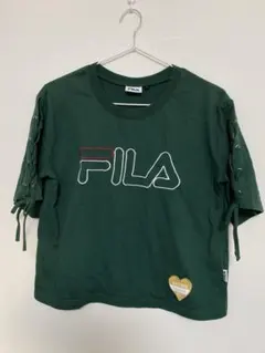 FILA フィラ ピンクラレ レディースTシャツ(グリーン) S