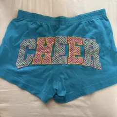 チアパンツ CHEERロゴ 水色 ドット柄　サイズMのサムネイル