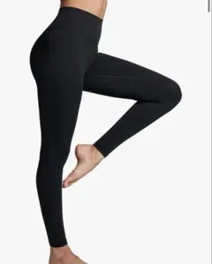 レギンス レディース ヨガパンツ 着圧タイツ スパッツ ハイウエスト 九分丈 黒