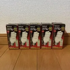 National パルックボール スパイラル 60形 電球色 5個セット