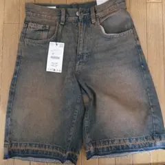 新品 ZARA BAGGY SHORT デニムパンツ 36サイズのサムネイル