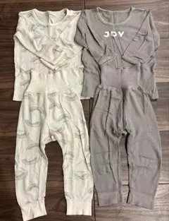 tete a tete ベビー長袖肌着 腹巻ボトムス 2セット