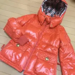 新品　バーバリーブルーレーベル　リバーシブル　ダウン　希少サイズ　40 チェック