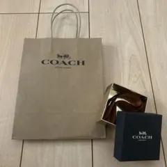 COACH ショップ袋 中サイズ ブラウン