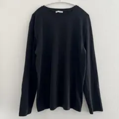 ZARA ザラ　ロンT　長袖Tシャツ　ブラック　XL　美品　シンプル　無地