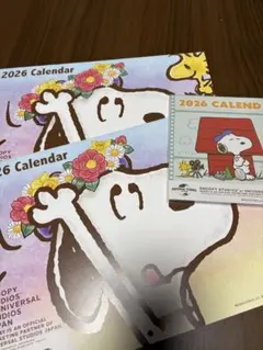 カレンダー2026 ニッセイ　スヌーピー　壁掛　卓上