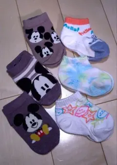 6足セット 靴下 ディズニー ミッキー